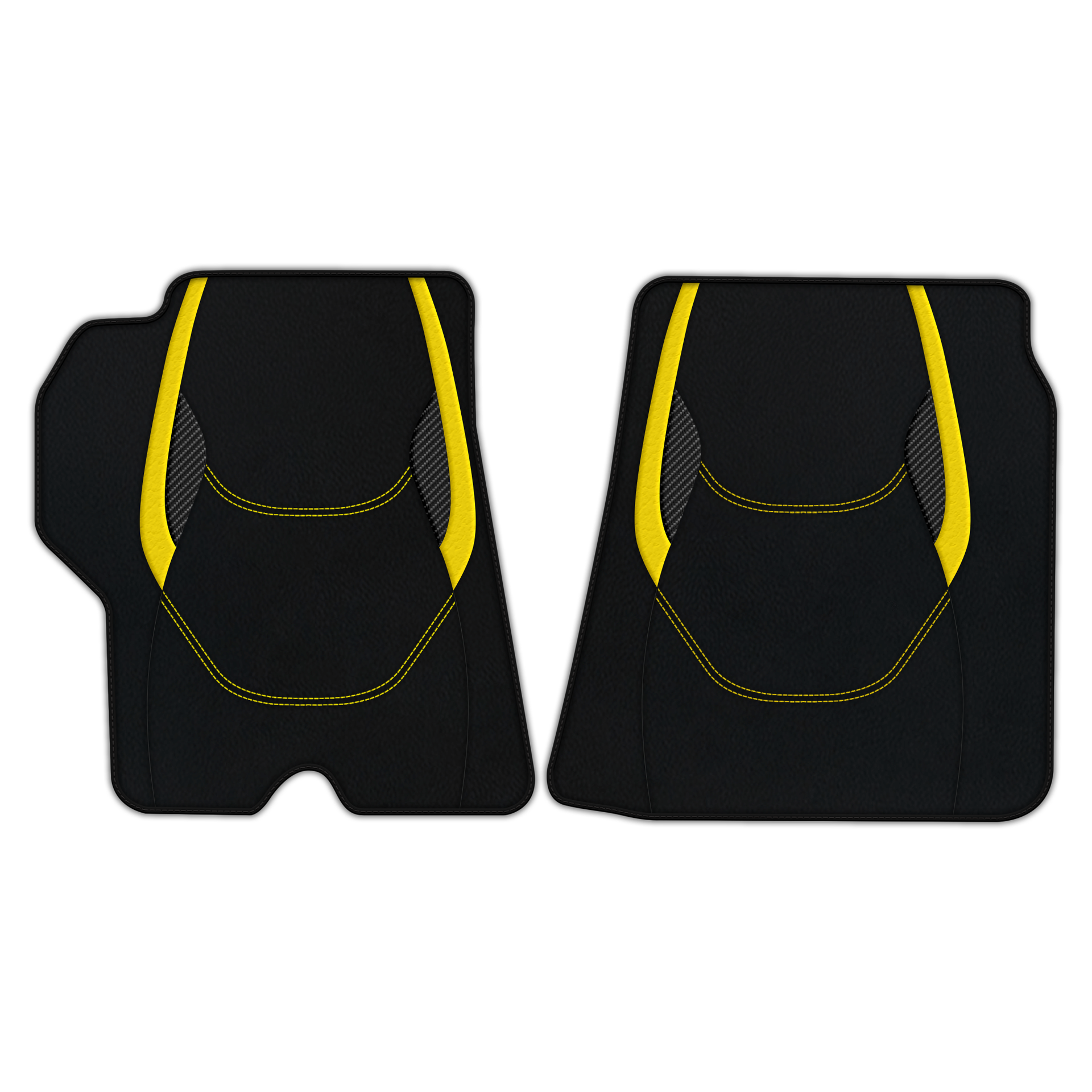 Custom Leather Floor Mats with AW23 Pattern for Ferrari 550 Maranello