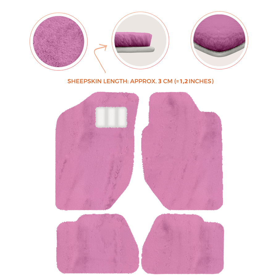 Luxury Sheepskin Floor Mats for Land Rover Discovery Sport (2015-2019)