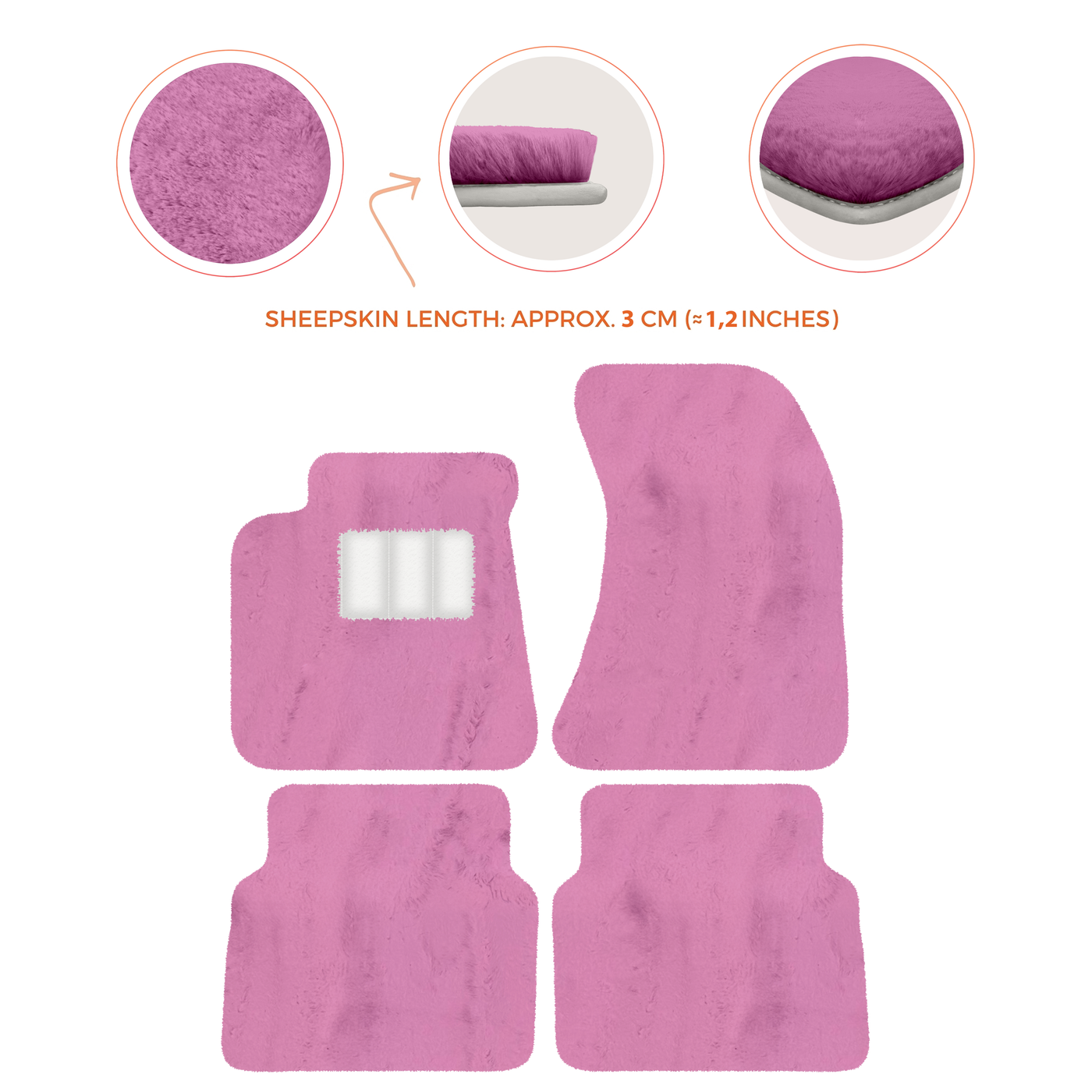 Luxury Sheepskin Floor Mats for Rolls-Royce Wraith (2013-2023)