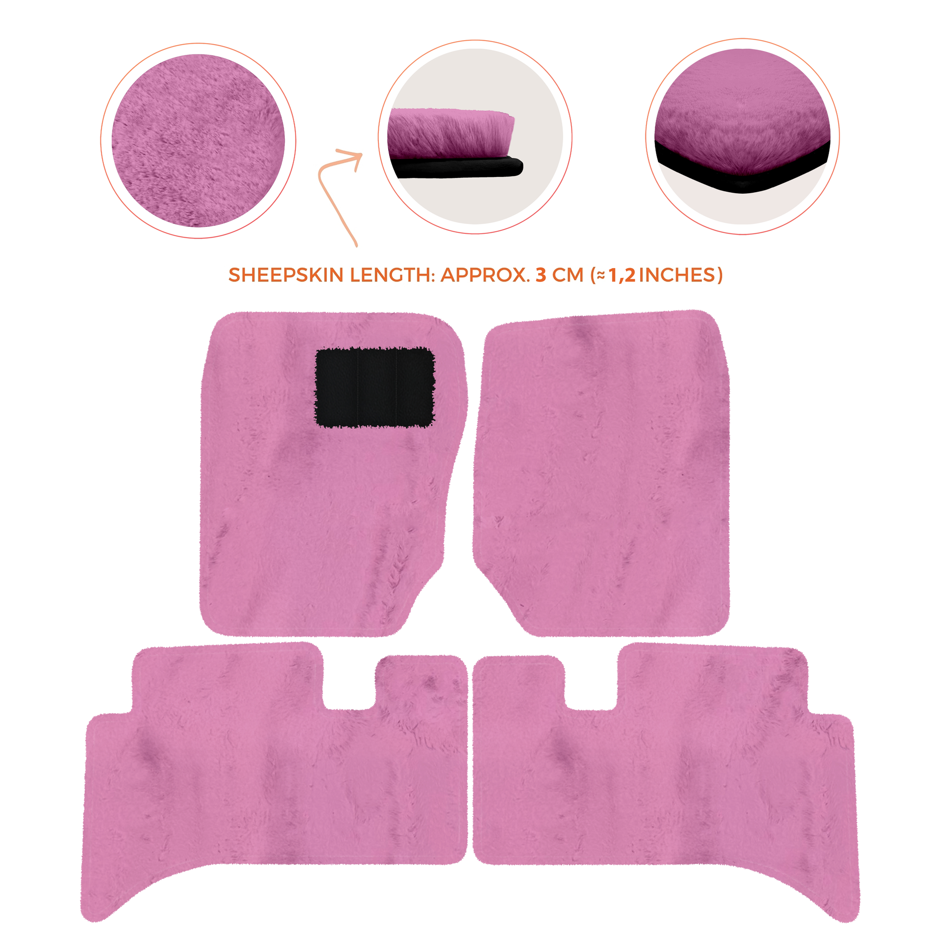 Premium Sheepskin Floor Mats for Range Rover Sport L460 (2022-2024)