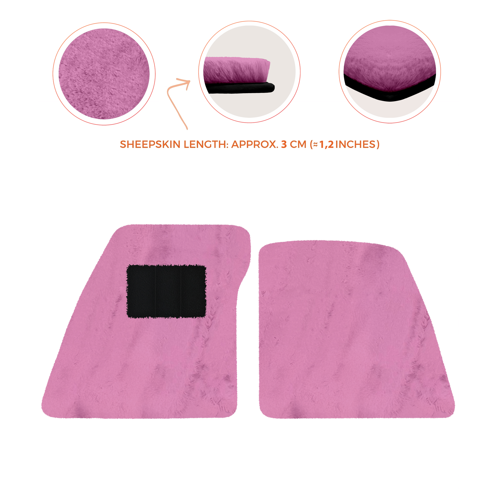 Premium Sheepskin Floor Mats for Ferrari 296 GTS (2022-2025)