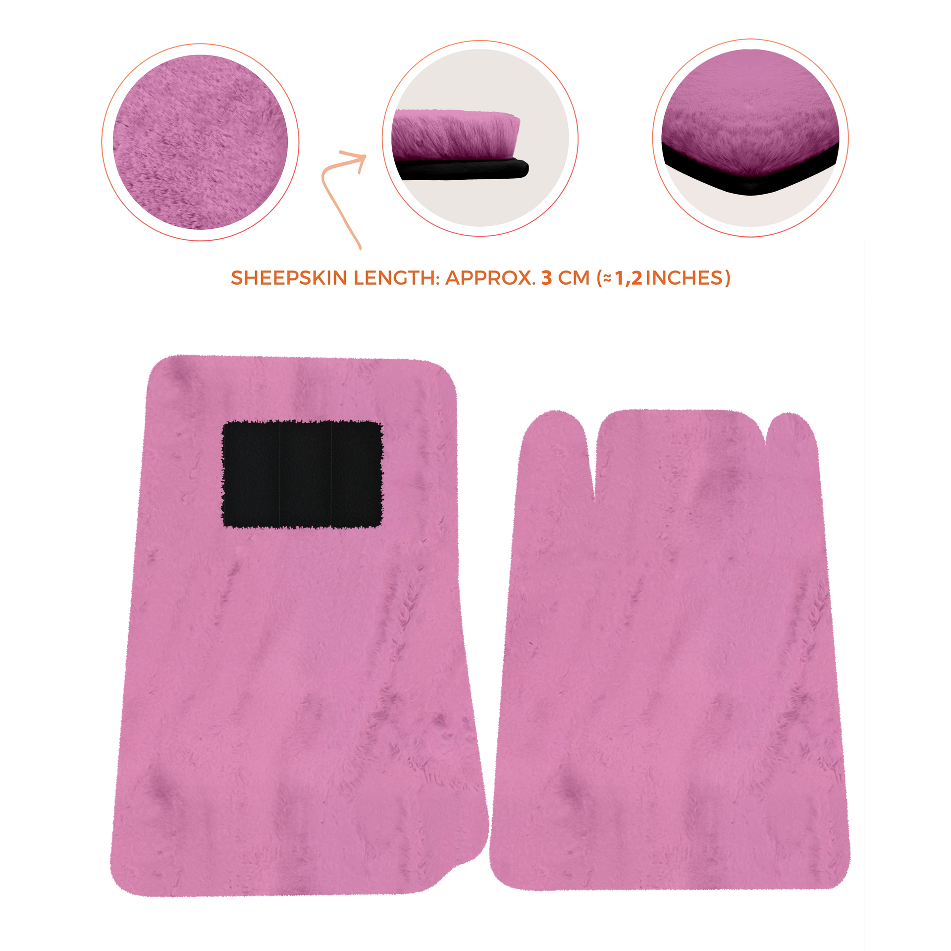 Lamborghini Jalpa Sheepskin Floor Mats (1981-1988) - Premium Luxury