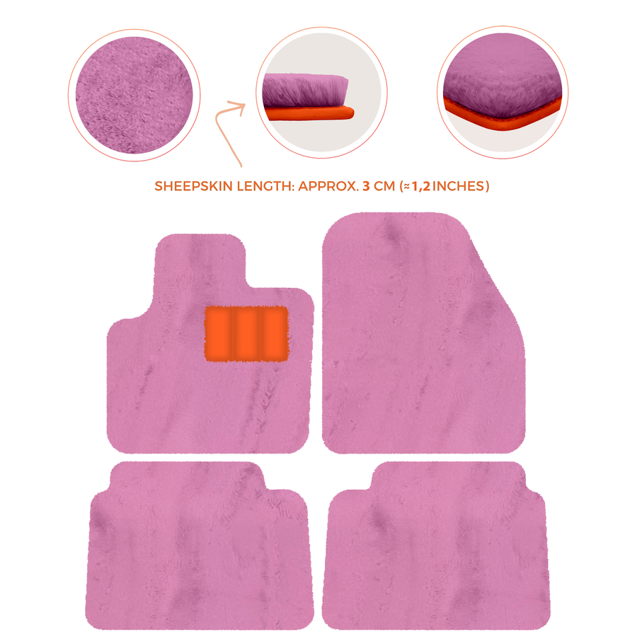 Luxury Sheepskin Floor Mats for Land Rover Discovery Sport (2015-2019)