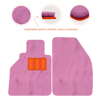 Sheepskin Floor Mats for Porsche 986 Boxster (1996-2004) - Sheepskin Length, Various Color Options