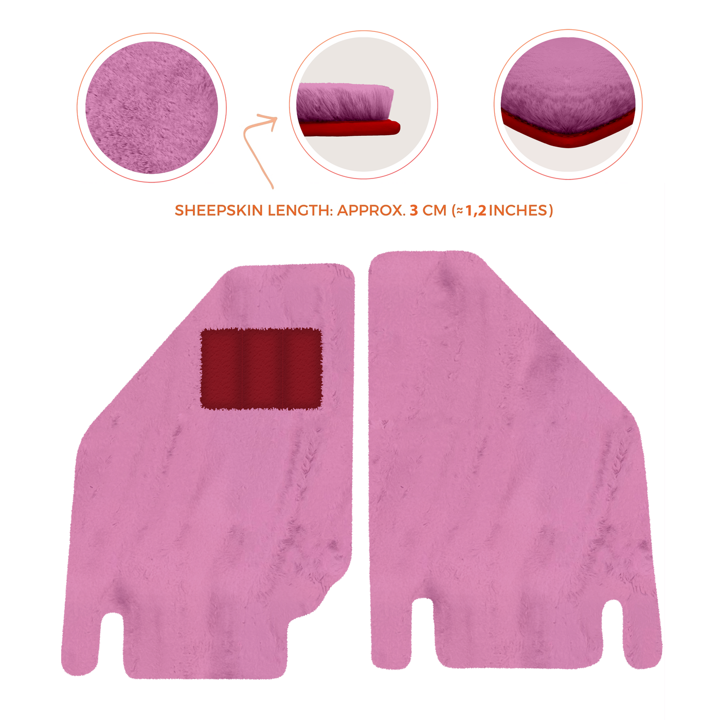 Premium Sheepskin Floor Mats for Ferrari Purosangue (2023-2024)