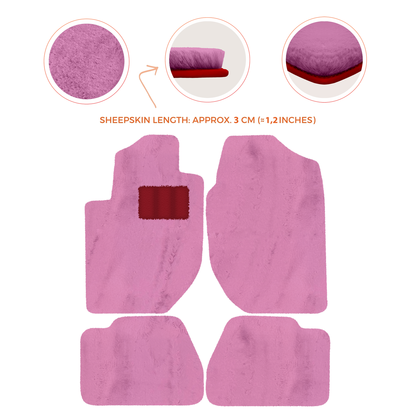 Premium Sheepskin Floor Mats for Land Rover Freelander (1997-2003)