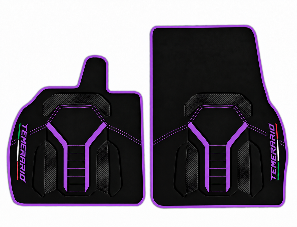 Black Leather Floor Mats for Lamborghini Temerario (2025-2027)