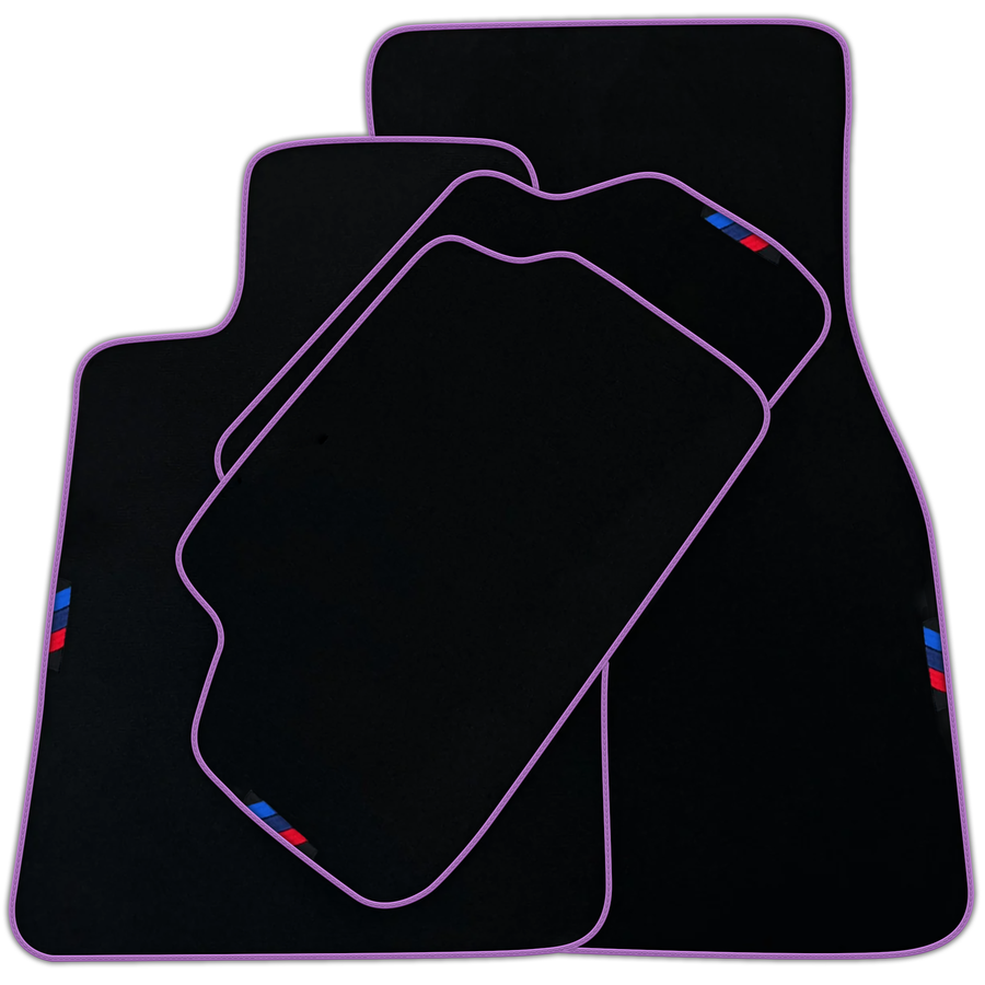 Black Mats For BMW 1 Series F70 | White Trim | Various Trim Colors