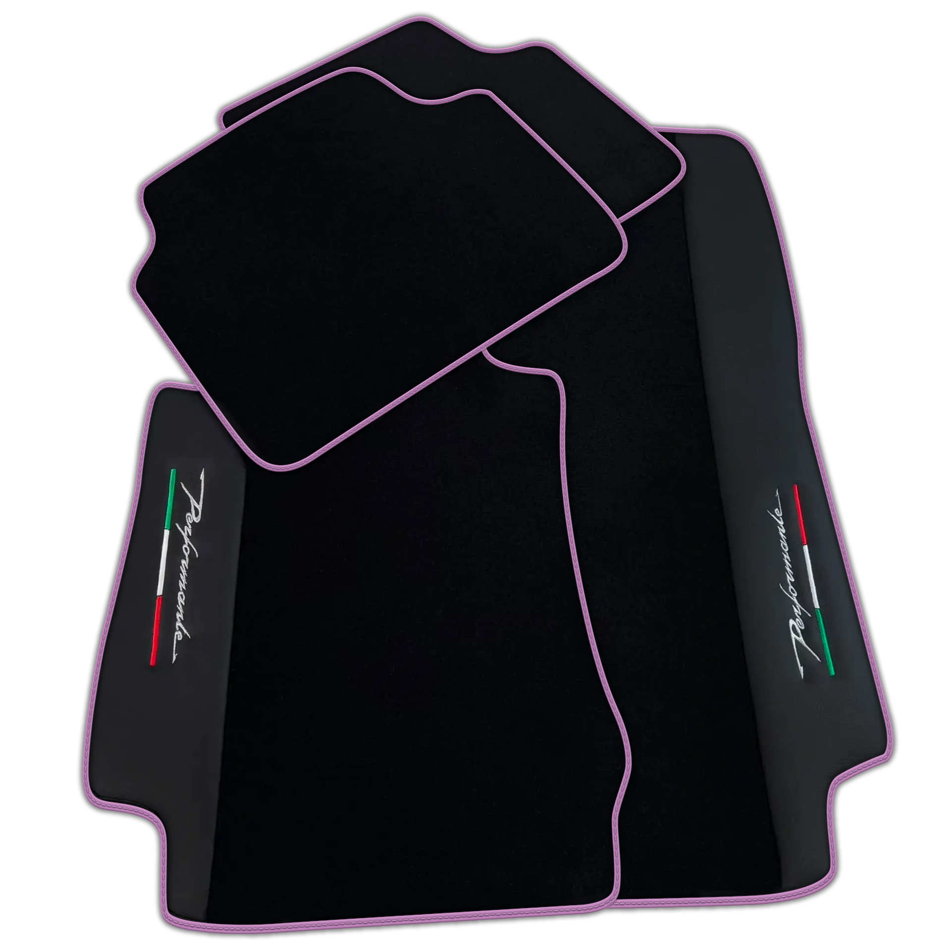 Black Floor Mats for Alfa Romeo Giulia (2016-2024) All Wheel Drive | Performante