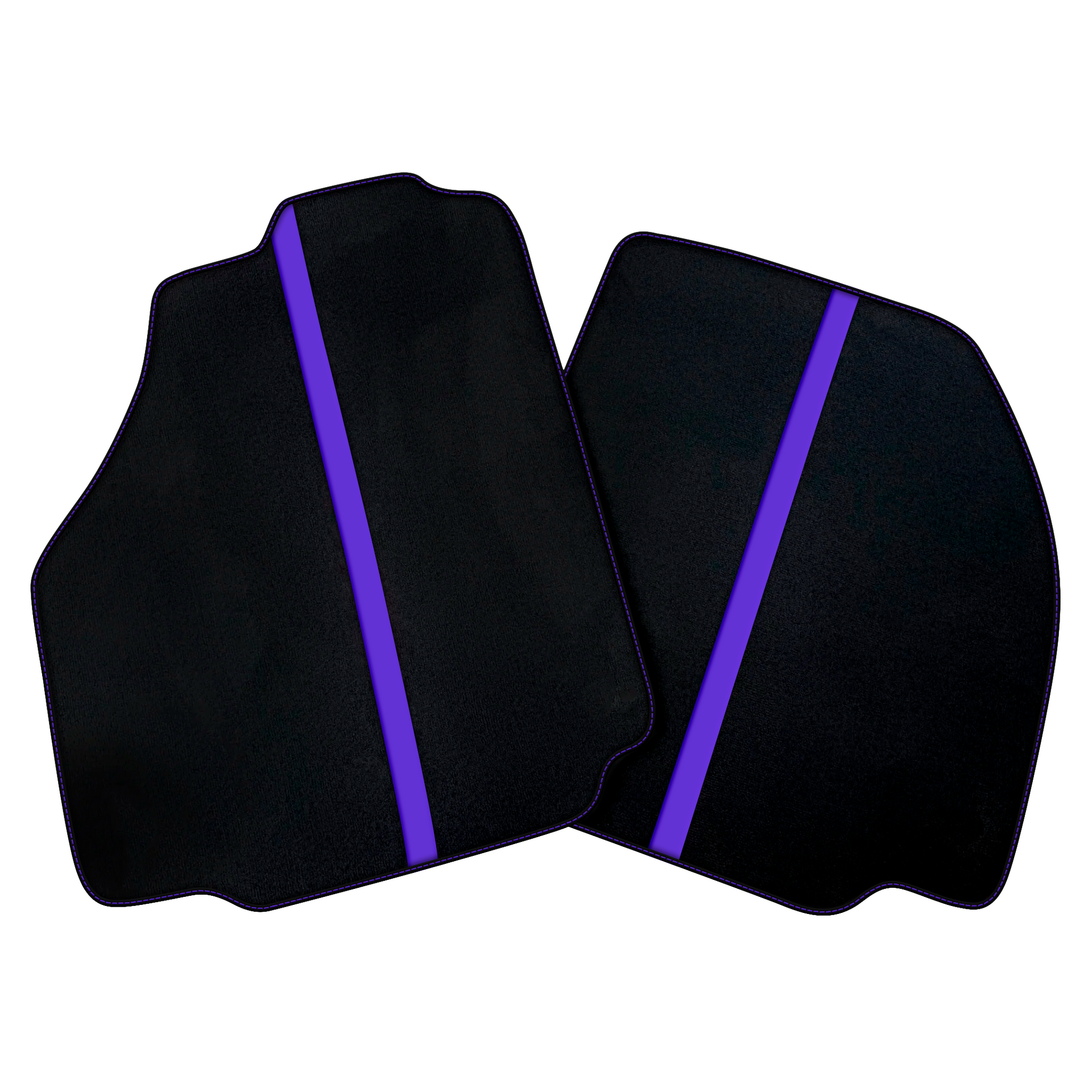 Black Car Floor Mats with Leather Line for Ferrari 458 Spider (2012-2015) | Various Colors