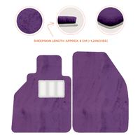 Sheepskin Floor Mats for Porsche 986 Boxster (1996-2004) - Sheepskin Length, Various Color Options
