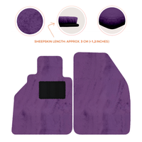 Sheepskin Floor Mats for Porsche 986 Boxster (1996-2004) - Sheepskin Length, Various Color Options