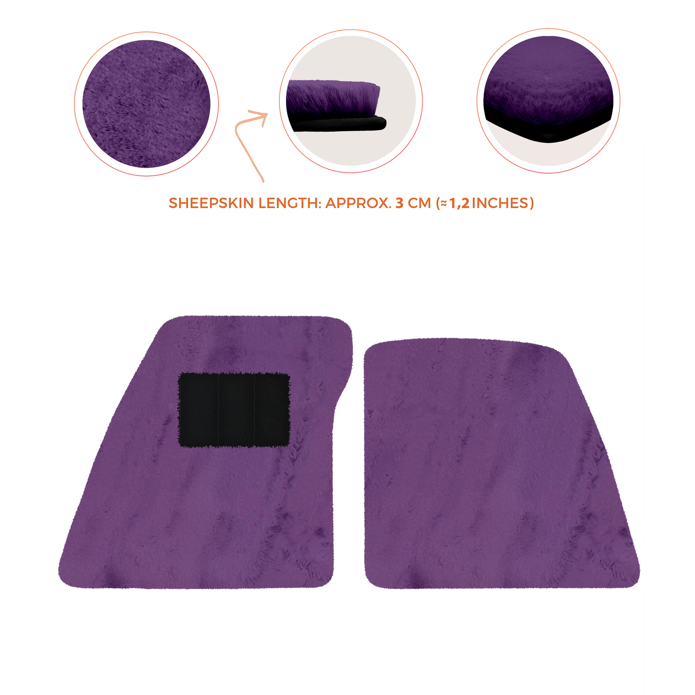 Premium Sheepskin Floor Mats for Ferrari 296 GTS (2022-2025)