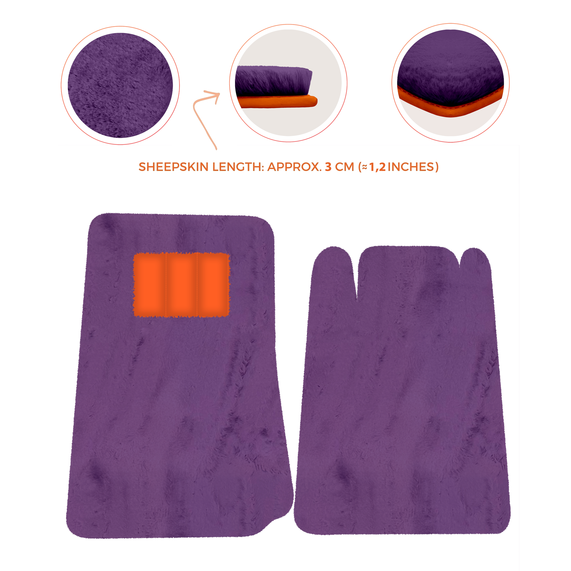 Lamborghini Jalpa Sheepskin Floor Mats (1981-1988) - Premium Luxury