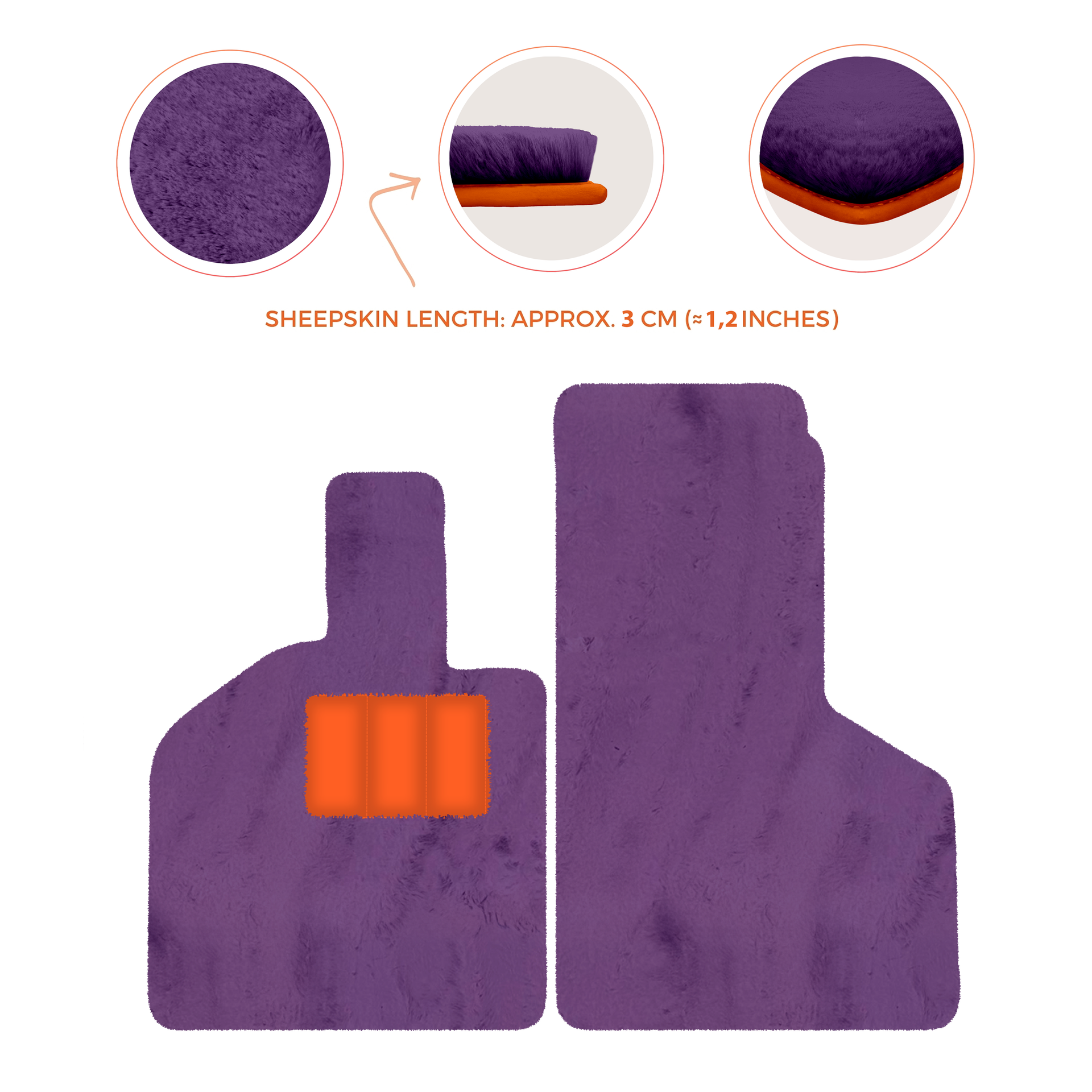 Luxury Sheepskin Floor Mats for Lamborghini Gallardo (2004-2014)