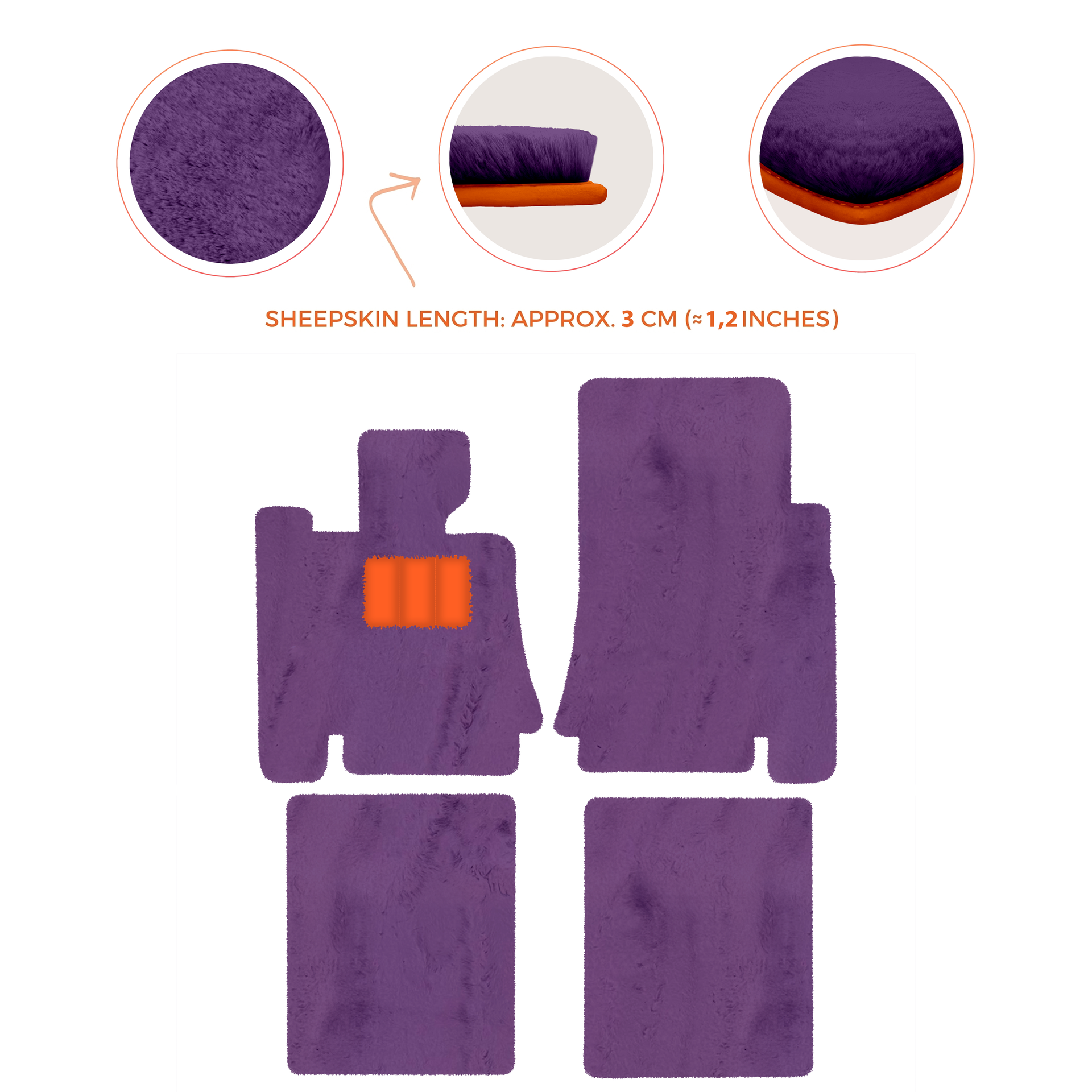 Premium Sheepskin Floor Mats for Bentley Mulsanne (2010-2020)