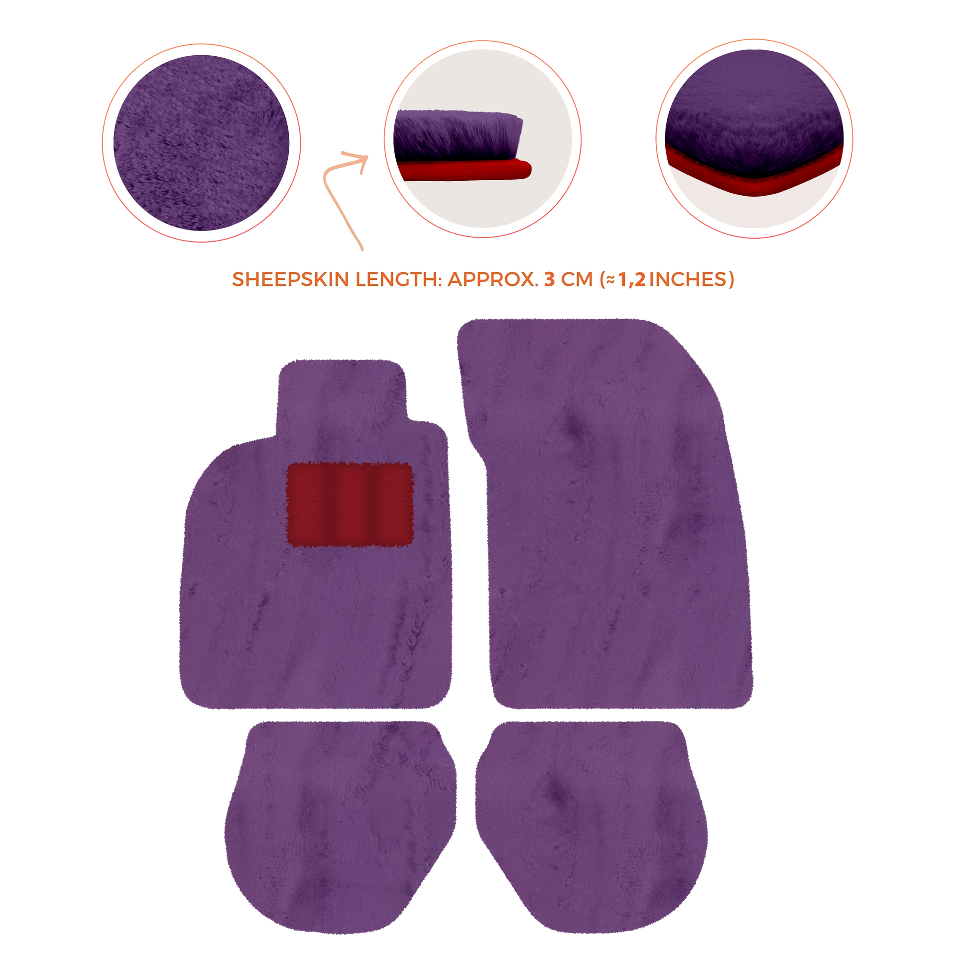 Customizable Leather Floor Mats with Hex Pattern for Porsche 911 - 993 (1994-1998) - AutoWin