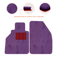 Sheepskin Floor Mats for Porsche 986 Boxster (1996-2004) - Sheepskin Length, Various Color Options