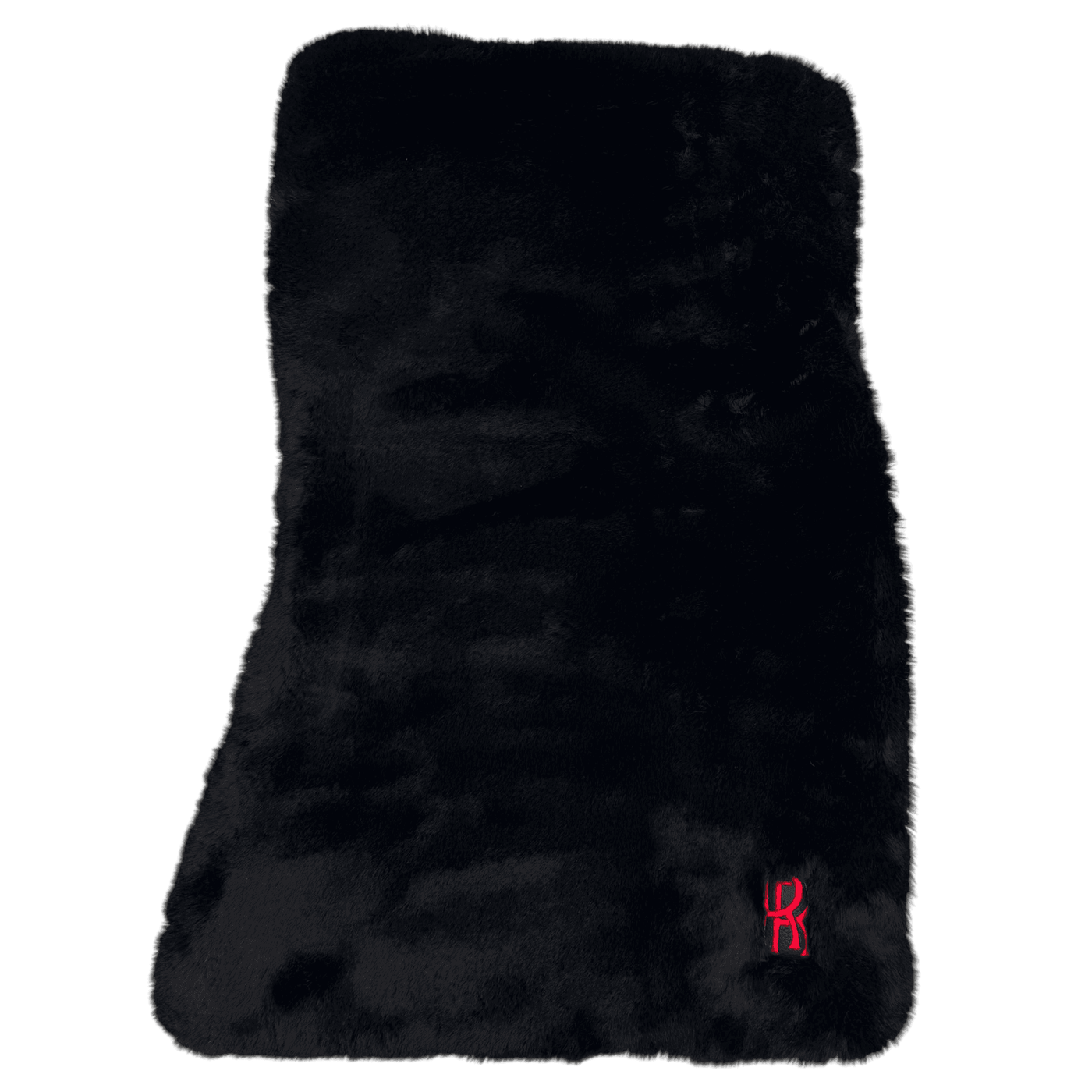 Black Sheepskin Floor Mats for Rolls Royce Ghost Series II (2021-2024) with Red Leather