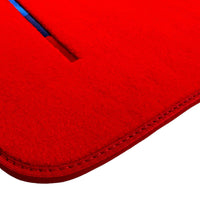 Red Floor Mats For BMW 3 Series E92 LCI With M Package - AutoWin