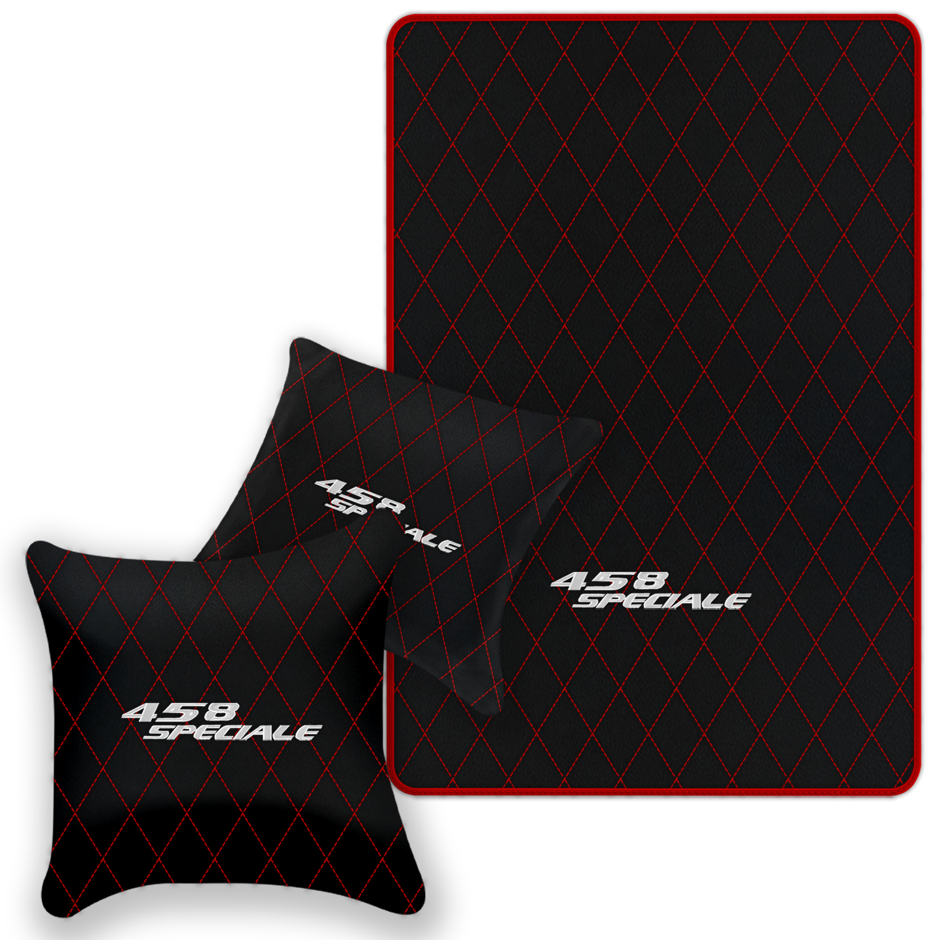 Premium Black Leather Floor Mats for Ferrari 296 GTS (2022-2025)