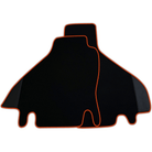 Custom Floor Mats for Ferrari Testarossa (1984–1996) with Leather