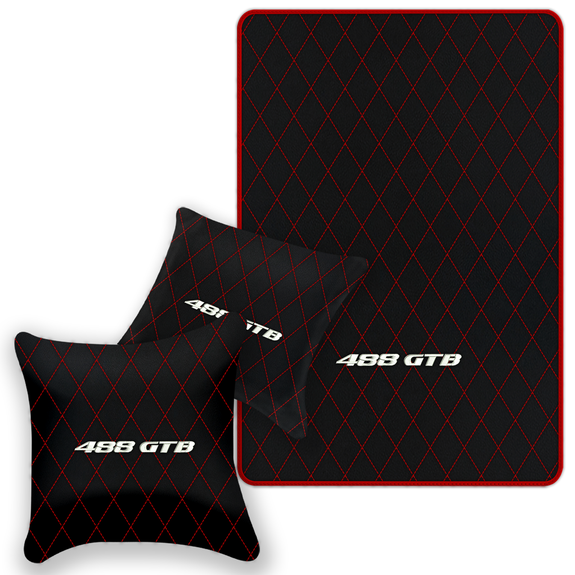 Premium Black Leather Floor Mats for Ferrari 458 Italia (2009-2015)