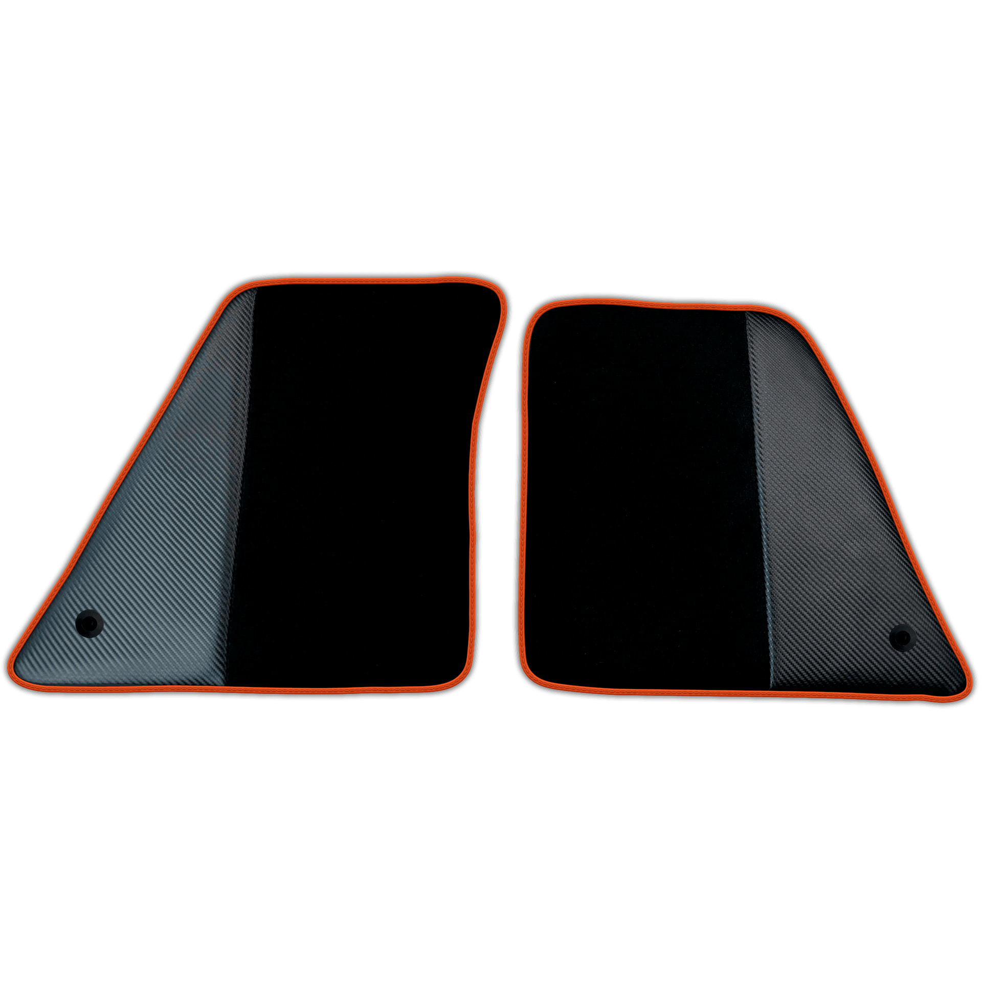 Black Floor Mats for Ferrari SF90 Stradale (2019-2024) with Carbon Fiber | Various Trim Colors