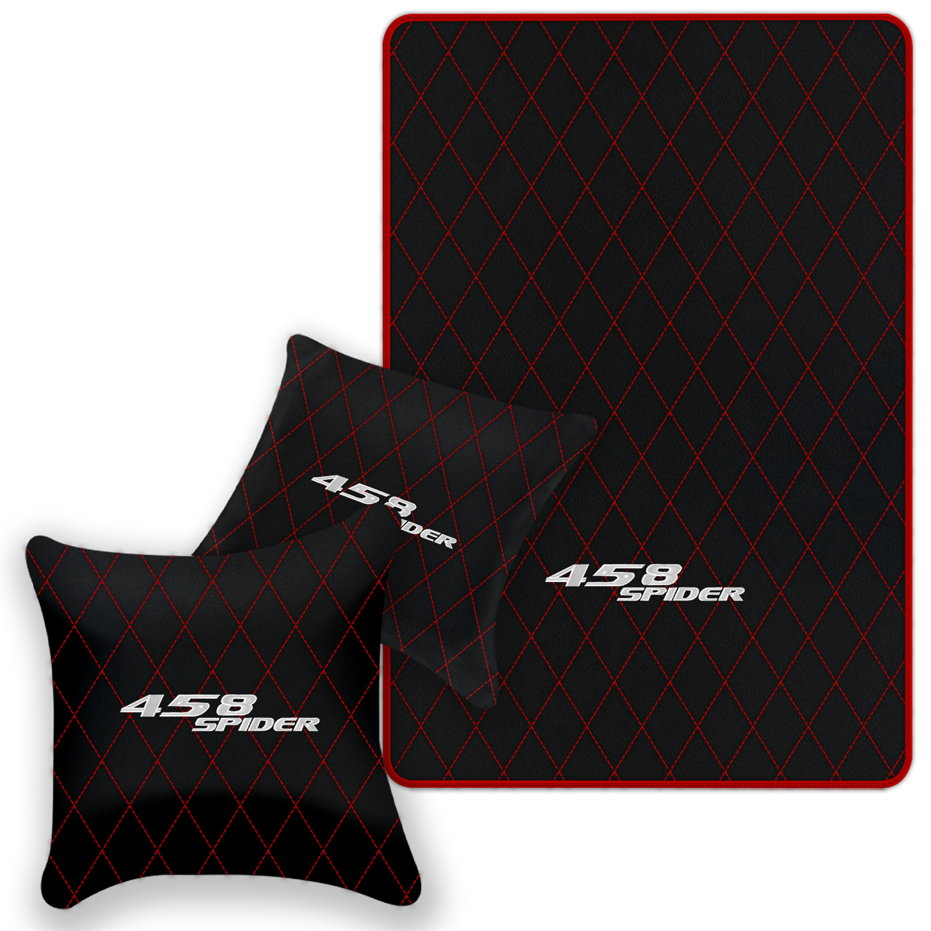 Premium Black Leather Floor Mats for Ferrari 458 Speciale (2012-2015)