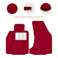 Premium Sheepskin Floor Mats for Porsche 718 Boxster (2016-2023)