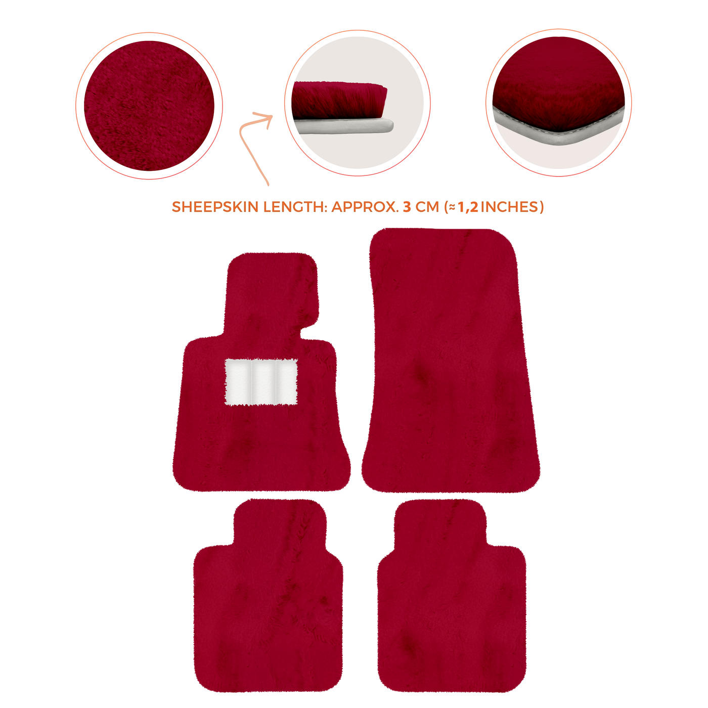 Luxury Sheepskin Floor Mats for Rolls-Royce Ghost Series I (2010-2014)