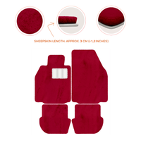Premium Luxury Sheepskin Floor Mats for Porsche 911 (2004-2012)