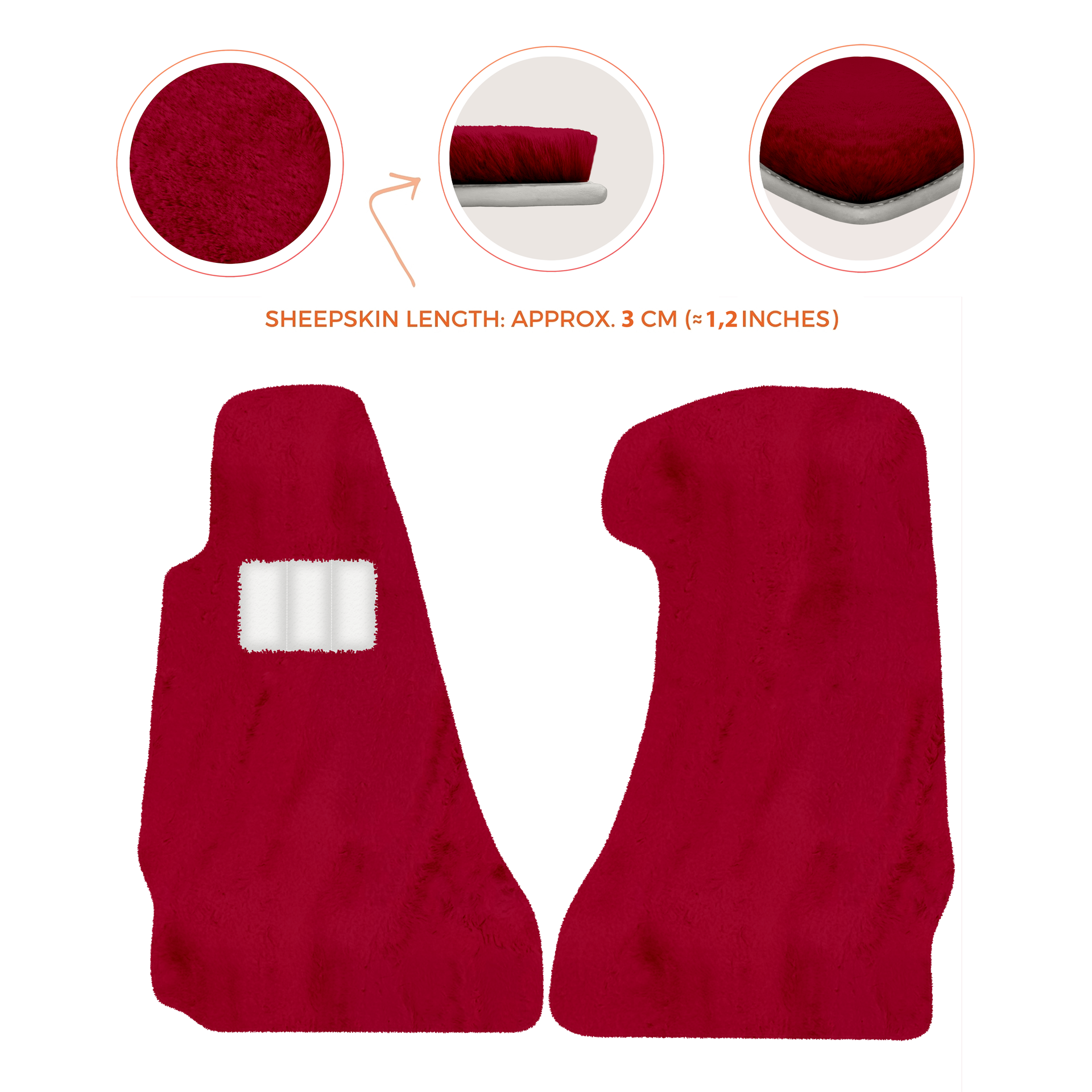 Premium Sheepskin Floor Mats for Aston Martin V8 Vantage (2006-2017)