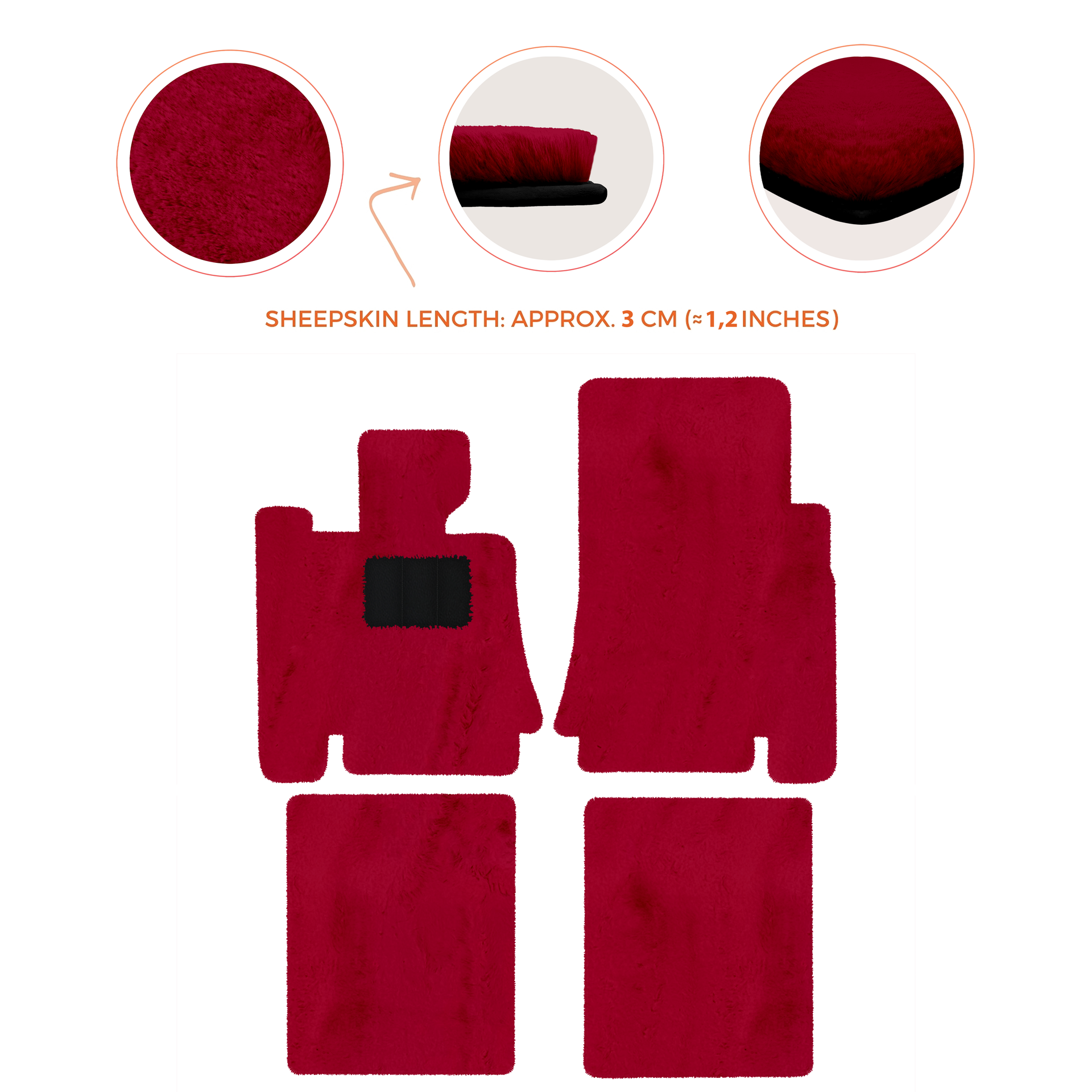 Premium Sheepskin Floor Mats for Bentley Mulsanne (2010-2020)