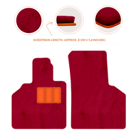 Premium Sheepskin Floor Mats for Lamborghini Aventador (2012-2022)