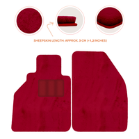 Sheepskin Floor Mats for Porsche 986 Boxster (1996-2004) - Sheepskin Length, Various Color Options