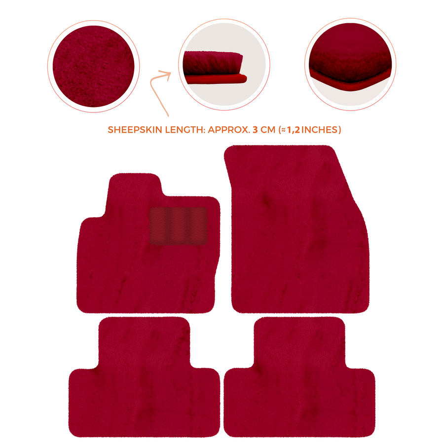 Premium Sheepskin Floor Mats for Range Rover Vehicles (2012-2022)
