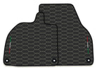 Premium Carbon Fiber Leather Floor Mats for Lamborghini Revuelto