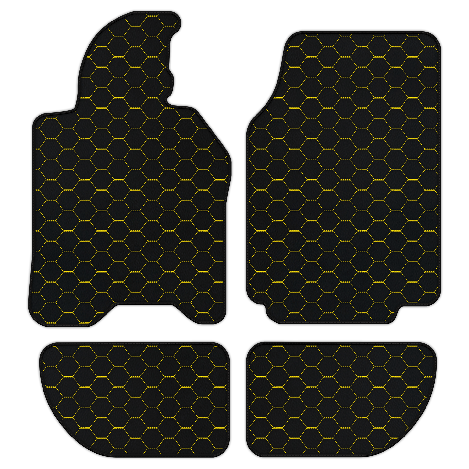 Custom Leather Floor Mats for Porsche 944 (1981-1991) | Raptor Hex
