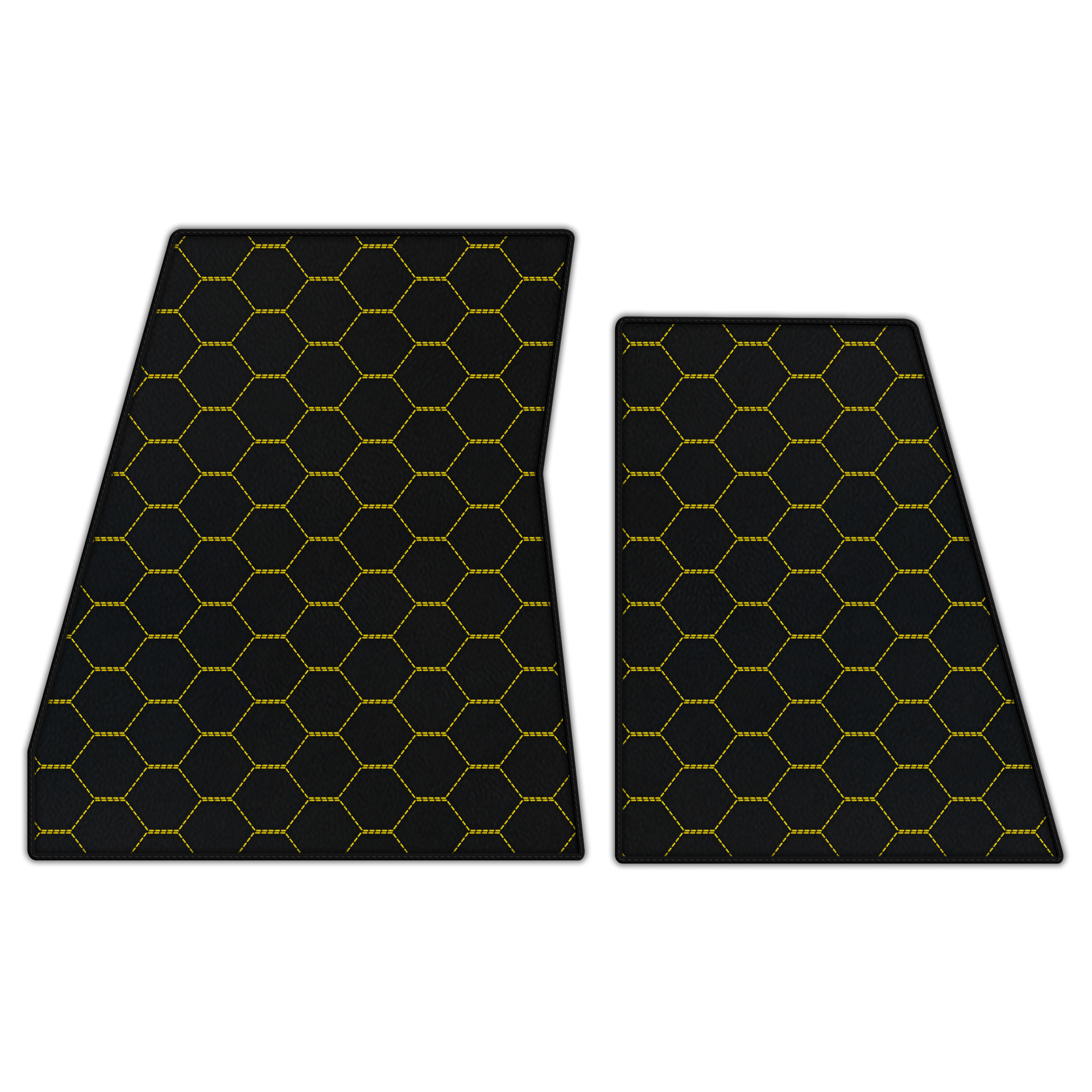 Customizable Leather Floor Mats for Ferrari F80 - Raptor Hex Pattern