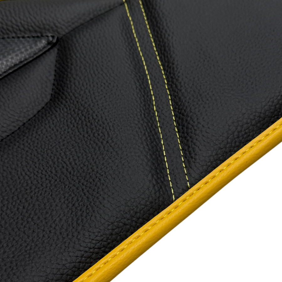 Black Leather Line Floor Mats for Lamborghini Temerario (2025-2026)