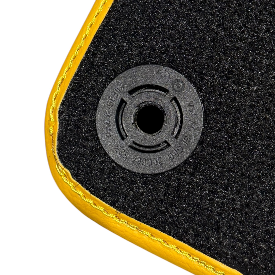 Black Leather Line Floor Mats for Lamborghini Temerario (2025-2026)