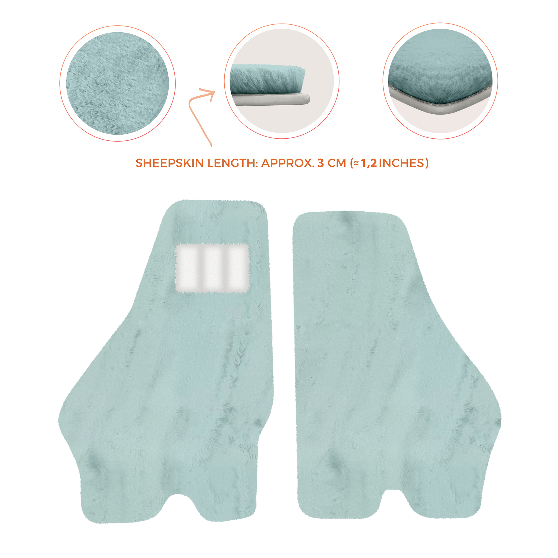 Luxury Sheepskin Floor Mats for Lamborghini Urus (2018-2026)