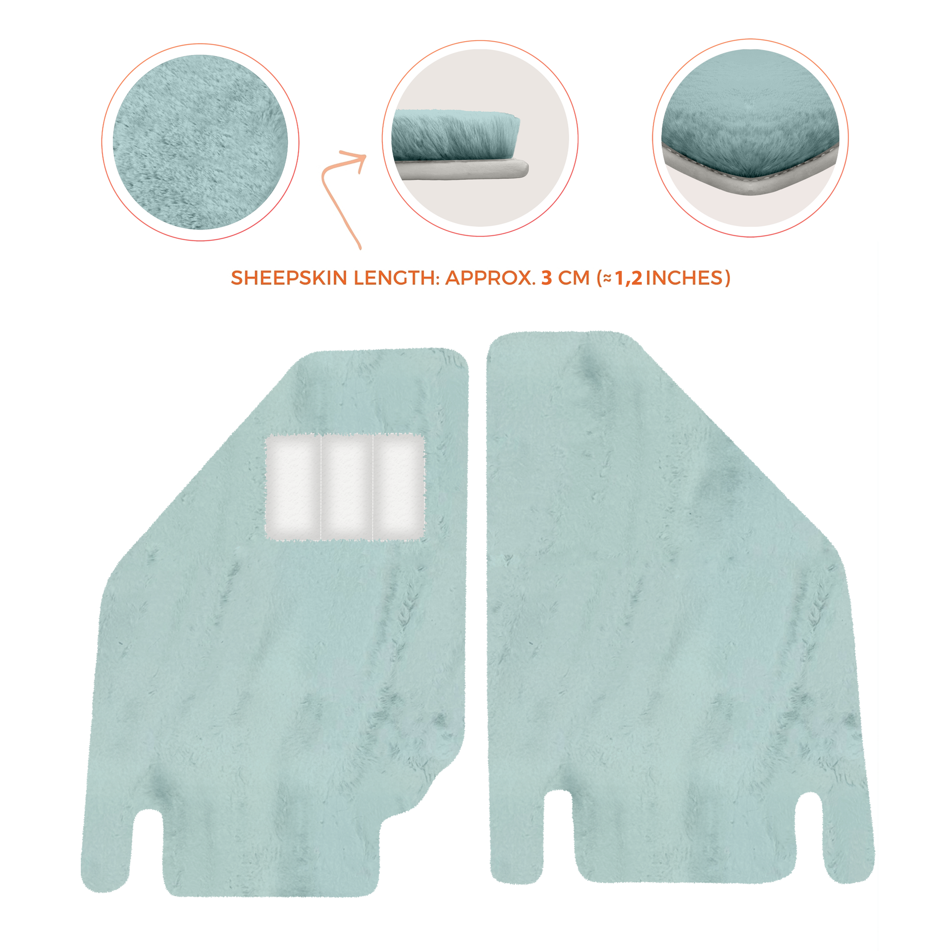 Premium Sheepskin Floor Mats for Ferrari Purosangue (2023-2024)