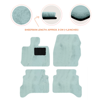 Premium Sheepskin Floor Mats for Land Rover Defender 90 (2007-2020)