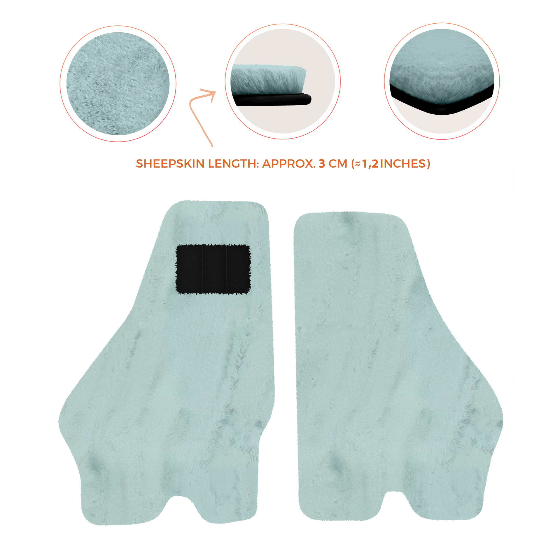 Luxury Sheepskin Floor Mats for Lamborghini Urus (2018-2026)