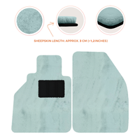 Sheepskin Floor Mats for Porsche 986 Boxster (1996-2004) - Sheepskin Length, Various Color Options