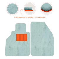 Sheepskin Floor Mats for Porsche 986 Boxster (1996-2004) - Sheepskin Length, Various Color Options