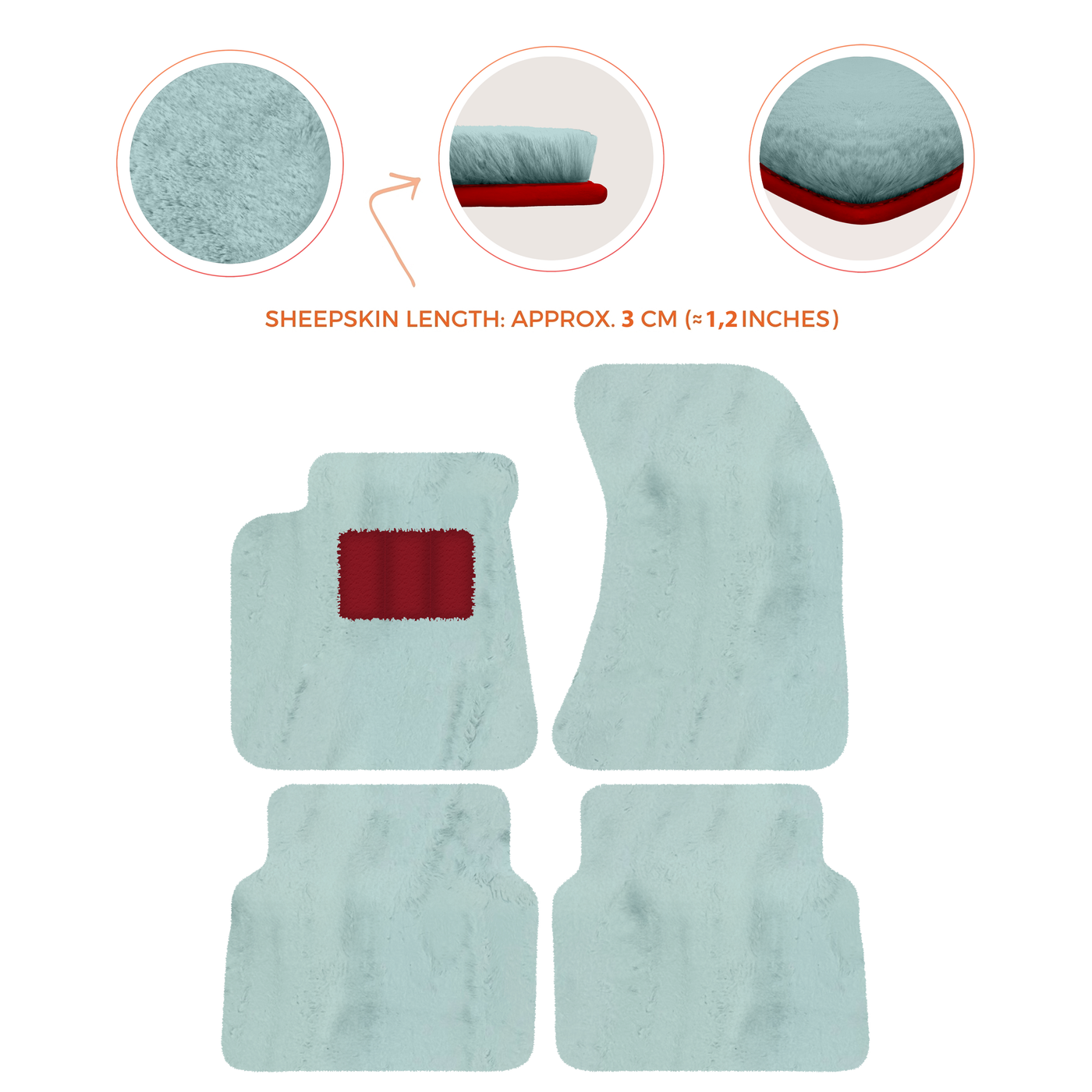 Luxury Sheepskin Floor Mats for Rolls-Royce Wraith (2013-2023)