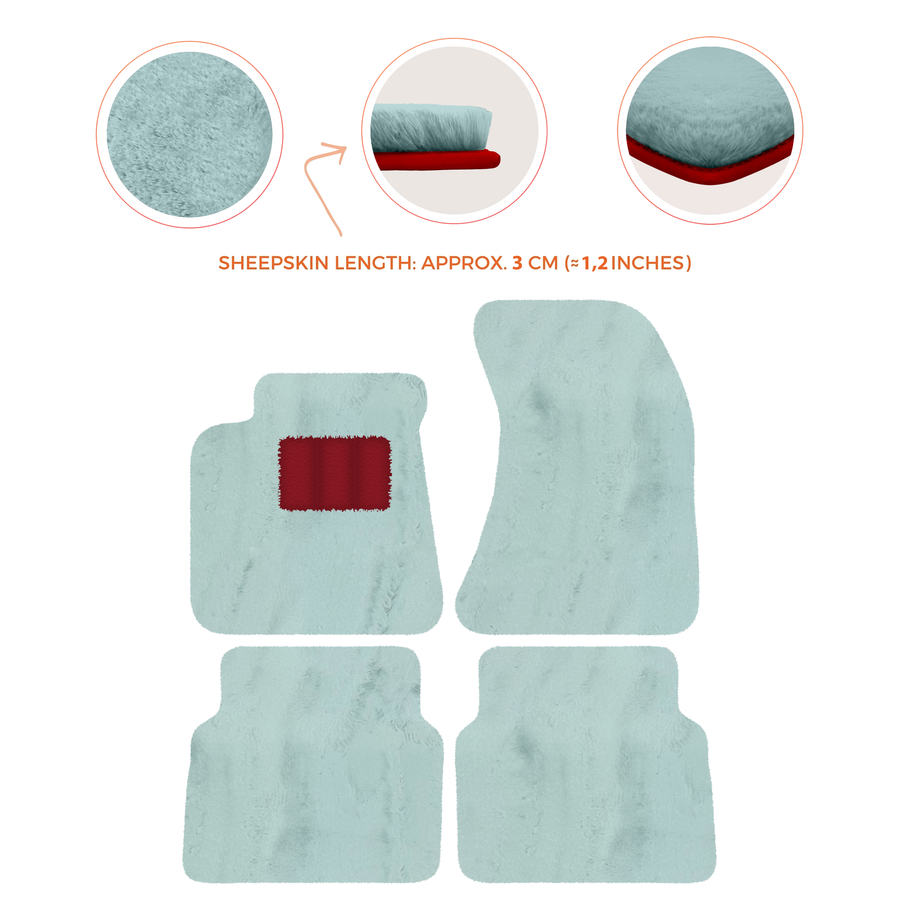 Luxury Sheepskin Floor Mats for Rolls-Royce Wraith (2013-2023)